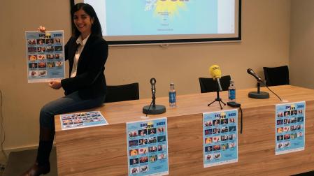 La concejala de Cultura, Merche Añón, durante la presentación de la programación del Teatro Gaztambide para el primer semestre de 2022