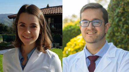 Covadonga Menéndez Acebal, primera autora del artículo, y el Dr. Alfredo Gea, director de la investigación