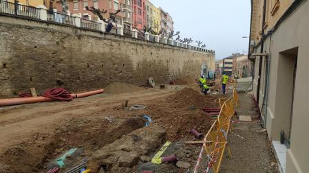Las obras de mejora ya están ejecutando en la travesía de Viana