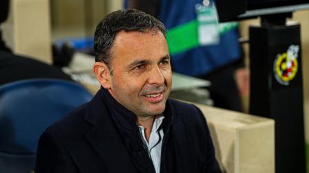 Javier Calleja, antes del choque entre Villarreal y Alavés en el estadio de La Cerámica
