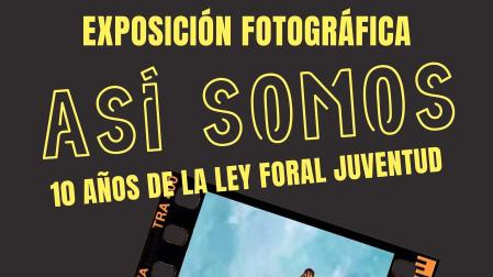 Cartel de la muestra 'Así somos' de la Casa de la Juventud de Pamplona