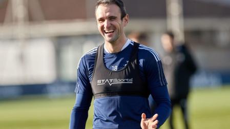 Kike García, en una sesión de entrenamiento