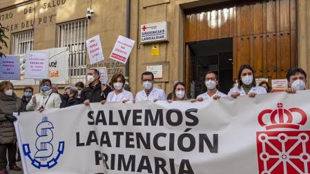 Concentración en Estella convocada por el Sindicato Médico el 15 de diciembre