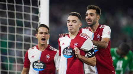 Iago Aspas, protagonista en el Benito Villamarín con sus dos goles