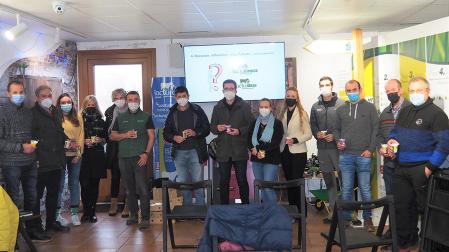 Participantes en la jornada del proyecto Abiesnea degustaron yogur con leche A2 en el Centro de Interpretación del Vacuno de Leche de Etxeberri-Arakil