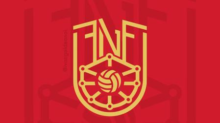Imagen del hipotético escudo de la federación navarra de fútbol diseñado por Iván Galdeano