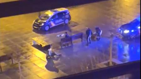 Se trata de dos jóvenes que habían robado una cartera; uno de ellos, mostrando una actitud muy violenta, sacó una navaja del bolsillo, amenazó a los agentes y después empezó a autolesionarse, produciéndose cortes por todo el tronco y brazos
