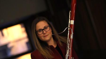 María José Rielo, este miércoles en Baluarte con su fagot
