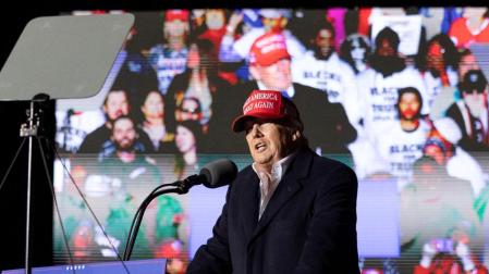 Donald Trump, durante su intervención en Arizona