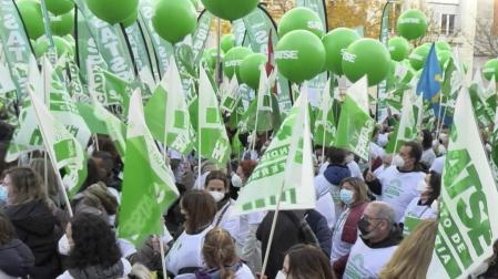 Una manifestación promovida anteriormente por el Sindicato de Enfermería, SATSE