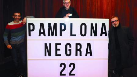 Desde la izquierda, Ibon Martín, Ion Stegmeier y Marcello Fois