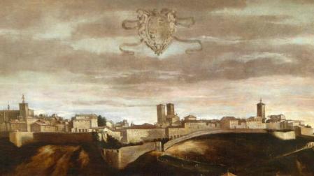 Vista de Pamplona atribuida a Juan Bautista Martínez del Mazo, yerno de Veláquez