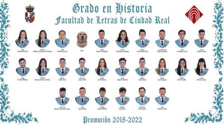 Orla de la última promoción del grado en Historia de la Universidad de Castilla-La Mancha (UCLM)
