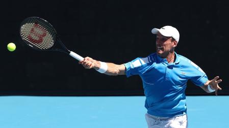 Roberto Bautista, en un momento del encuentro ante Taylor Fritz