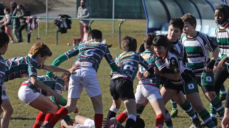Imágenes del encuentro La Única - Iruña de rugby de los Juegos Deportivos de Navarra