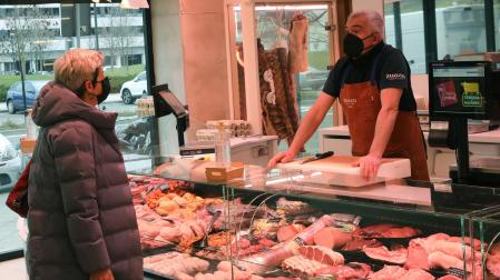 La carnicería Zuazu de Lezkairu, uno de los establecimientos con más bonos canjeados