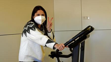 Mireia Sitjà, una joven de 24 años, afectada de fibrosis quística, ha sido la primera paciente española en recibir tres trasplantes bipulmonares