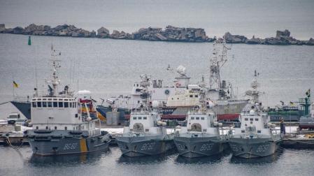Fuerzas militares ucranianas, en Odesa