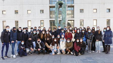 Estudiantes del IES Ibaialde.