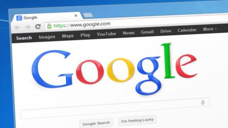 Pantalla inicial del navegador de Chrome