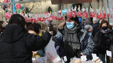 Fotos de la celebración de San Blas en Pamplona./