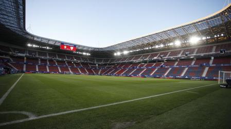 El Sadar, horas antes del inicio del Osasuna-Sevilla