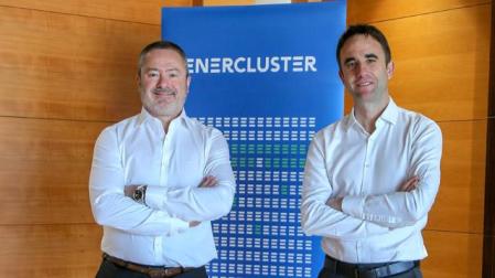 Joaquín Ancín, presidente de ENERCLUSTER (izda), y Javier Villanueva, director gerente (dcha).