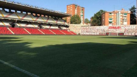 El estadio de Vallecas está en plena remodelación