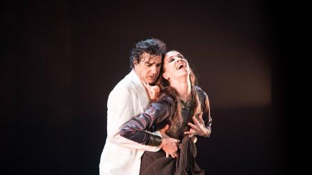 Antonio Márquez y Helena Martín, que interpretan a Jasón y Medea
