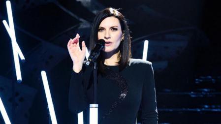 Laura Pausini en el Festival de San Remo 2022