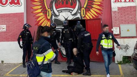 Uno de los detenidos en la operación policial en Málaga