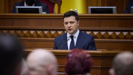 Volodimir Zelenski, presidente de Ucrania

PRESIDENCIA DE UCRANIA

01/02/2022