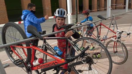 Benjamines y alevines disputaron en Estella el V Duatlón y la segunda jornada de los Juegos Deportivos de Navarra