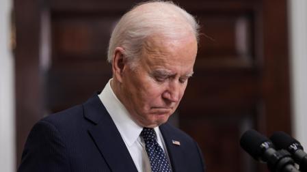 El presidente norteamericano Joe Biden, durante la rueda de prensa en la Casa Blanca