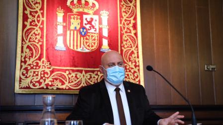 José Luis Arasti, en la presentación del Balance de Criminalidad