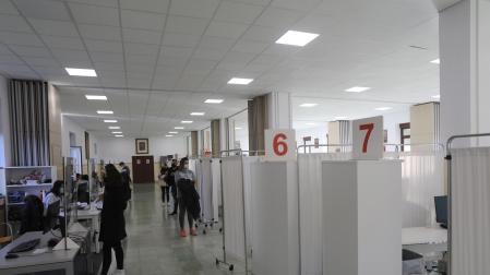 Administración de vacunas en el Seminario de Pamplona