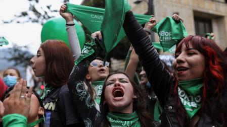Manifestantes proaborto, tras conocer la sentencia
