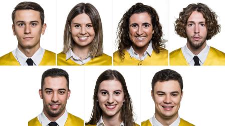 Luis Alonso Martínez, Rut Fernández, Gabriela Uriarte, Javier Faus, Carlos Blasco, Leire Sancho y Guillermo de la Osa