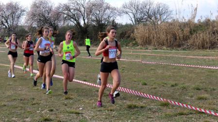 Participantes en el Campeonato Navarro de Cross Corto celebrado en Cascante