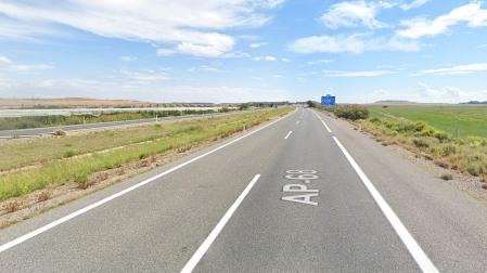 Tramo de la AP68 a su paso por Ablitas