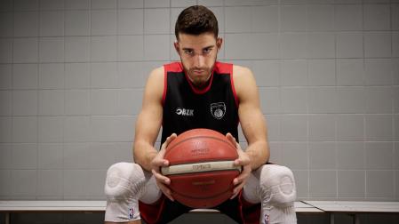 Jordan Rogers en Arrosadía, donde compite esta temporada con el ENERparking Basket Navarra, equipo con el que aspira ascender a LEB Oro