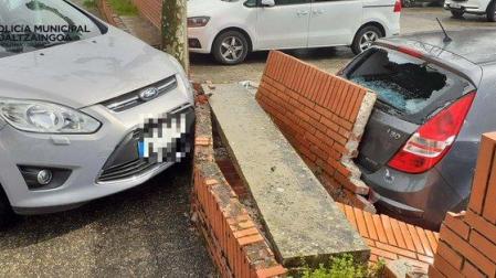 El vehículo accidentado