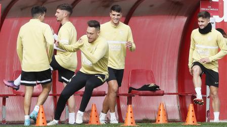 Entrenamiento de los jugadores del Sevilla en el Sánchez Pizjuán previo al choque contra el West Ham