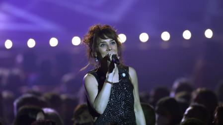 Zaz, durante su concierto en Baluarte./
