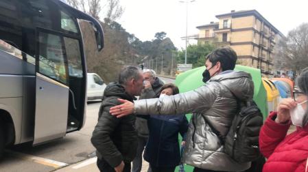 Llegada de refugiados ucranianos a Estella