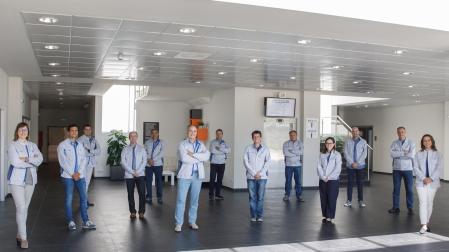 De izquierda a derecha, Blanca Sanzol Roncales, Santiago Albéniz Martiarena, Gonzalo Medrano Median, Alberto Lalana Esain, Eduardo Aguerri Asiain, Mikel Herrera Isasi, Miguel Ángel Cervantes Aranaz, Rafael Vázquez de Prada Tiffe, Carlos Melero Orta, Ana Lucia López Figueroa, Óscar Valencia Rubalcaba, Pedro Valencia Valencia y Pilar Chaves Gutiérrez