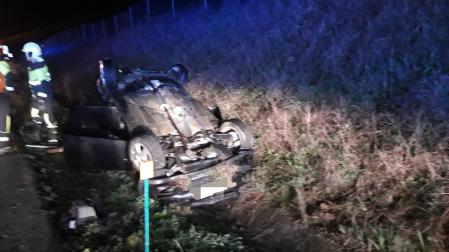 Imagen del coche en el que viajaba el fallecido.