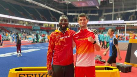 François Beoringyan y Asier Martínez, en el Stark Arena