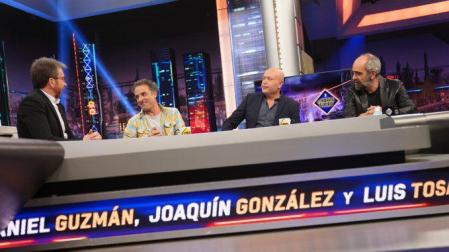 Pablo Motos, Daniel Guzmán, Joaquín González y Luis Tosar, este lunes en 'El Hormiguero'