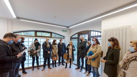 Visita de los miembros de la Comisión de Asuntos Ciudadanos del Ayuntamiento de Pamplona al Chalet de Caparroso